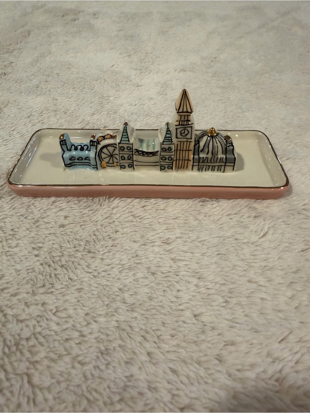 anthropologie london city skyline trinket dish
